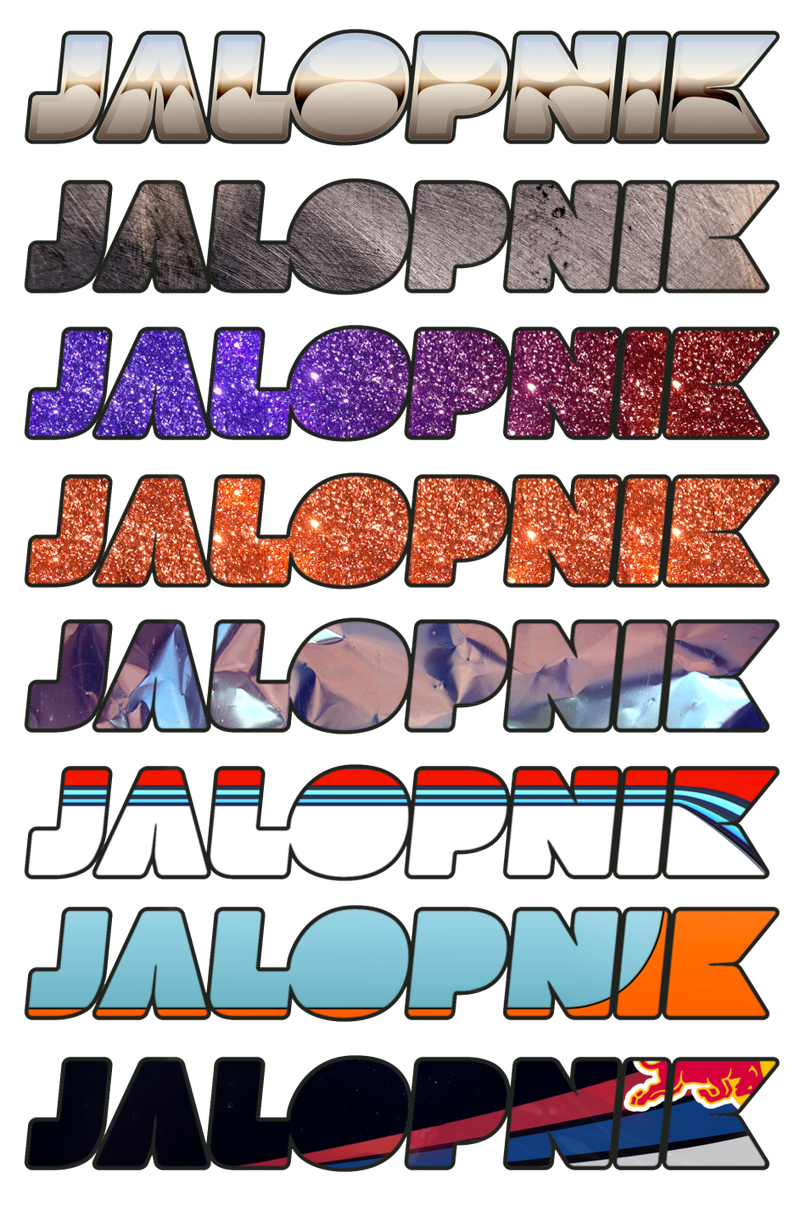 Illustration for article titled Jalopnik Sticker Designs - I was bored and had to try CS6